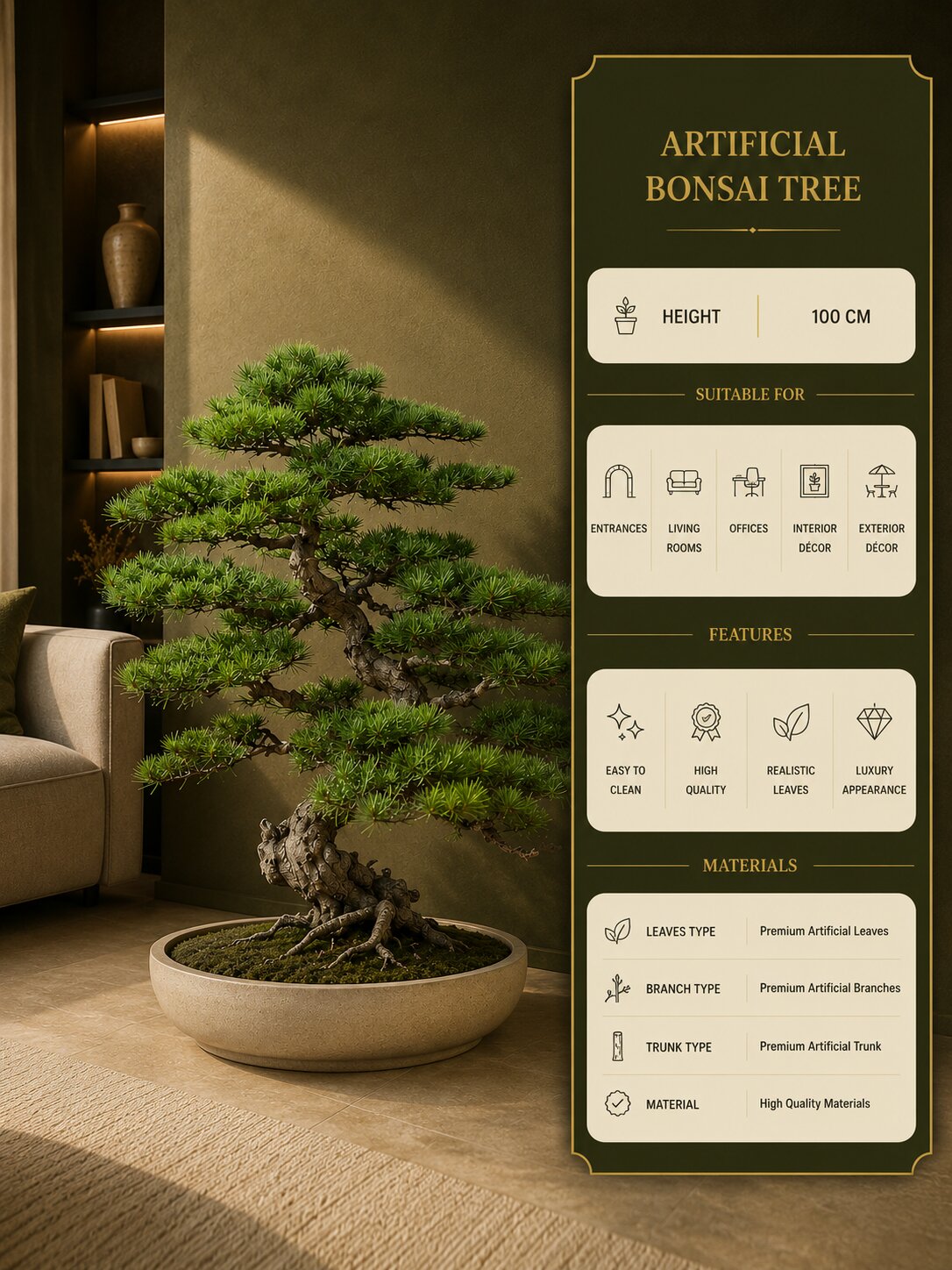 Solviera Artificial Bonsai Tree