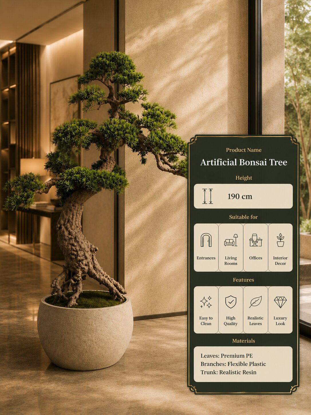 Alvera Maison Artificial Bonsai Tree
