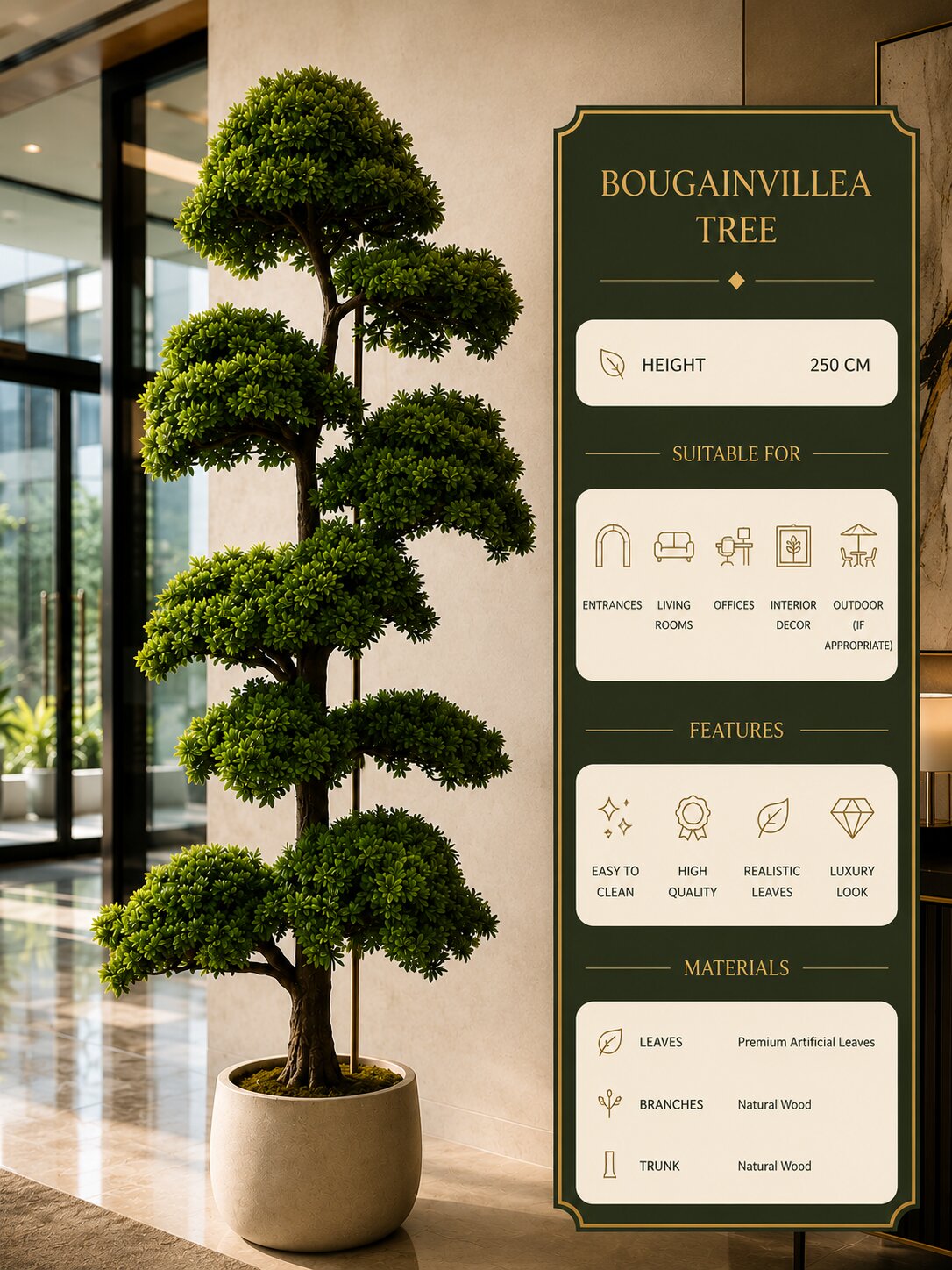 Aurevista Artificial Bonsai Tree