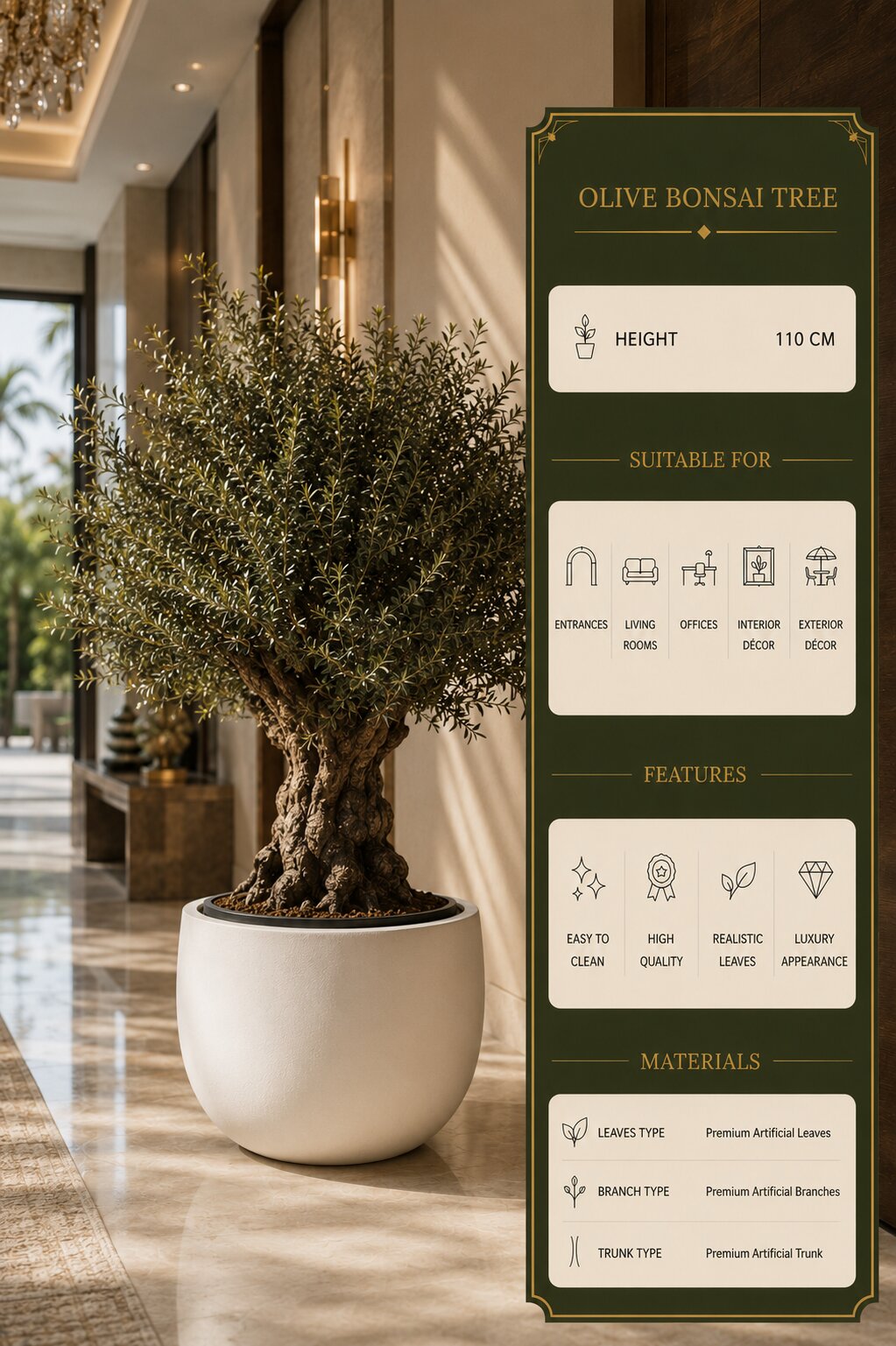 Orviano Artificial Bonsai Tree