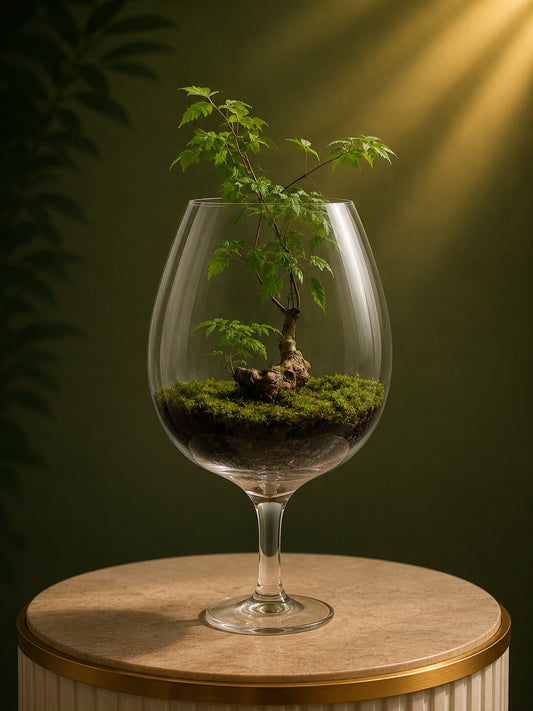 Serenne — Miniature Glass Chalice Terrarium
