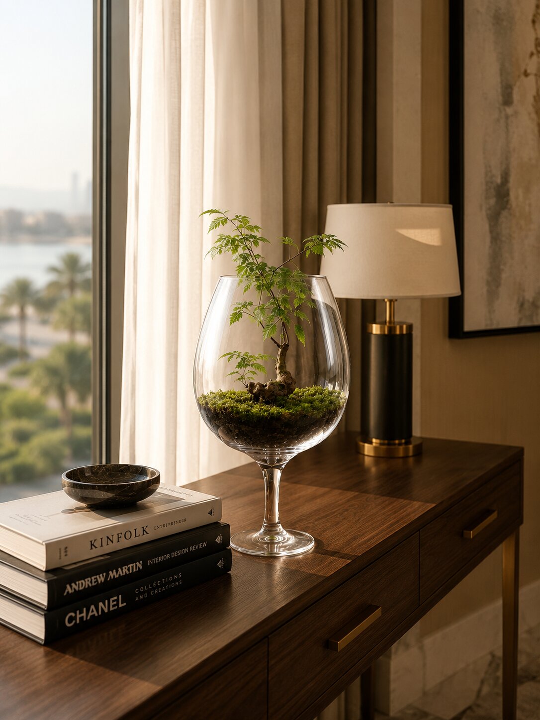 Serenne — Miniature Glass Chalice Terrarium